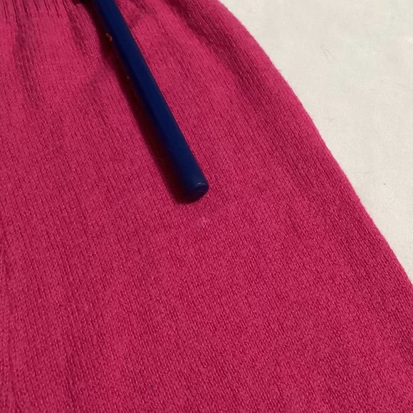 JC Penney Barbie Pink Cotton Wool Blend Pullover Sweater Stripes Sz Large Flawed - Picture 12 of 13